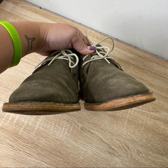 Cole Haan Olive Green Jane II Loden Nubuck Suede Chukka Booties Women's Size 6 - Picture 3 of 11